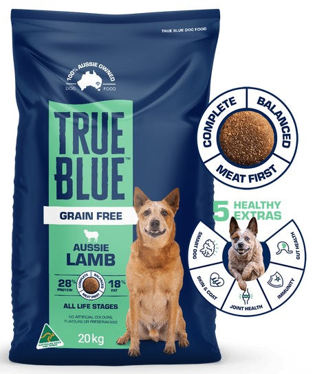 True Blue Dog Food Grain Free Lamb 20kg Click Collet Or Local Deli