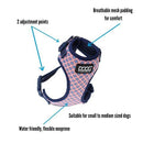 DOOG NEOFLEX SOFT DOG HARNESS LUNA MEDIUM