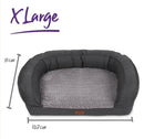 Kazoo Cosy Nook Dog Bed Plush Grey Extra Large * Store Pick Up Or Local Delivery Only *
