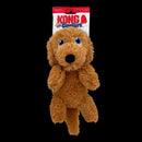 Kong Comfort Pups Low Stuffing Plush Fur And Crinkly Noise With Squeaker Medium Goldie Dog Toy