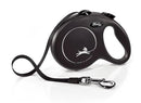 Flexi Standard Retractable Tape Leash Lead Large Upto 50 Kg Dog Black 5 Metre