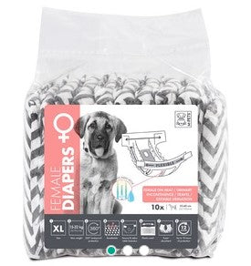 M-pets Dog Diapers Female Xl 10 Pack