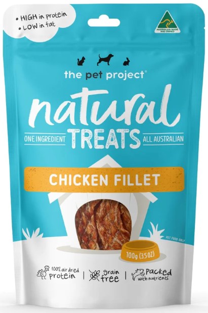 The Pet Project Dog Treat Chicken Fillet 100g