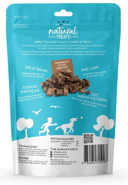 The Pet Project Dog Treat Lamb Puff 55g