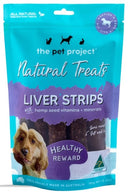 The Pet Project Dog Treat Liver Strips 180g