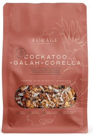 Forage Gourmet Bird Seed Cockatoo Galah & Corella 1.75kg