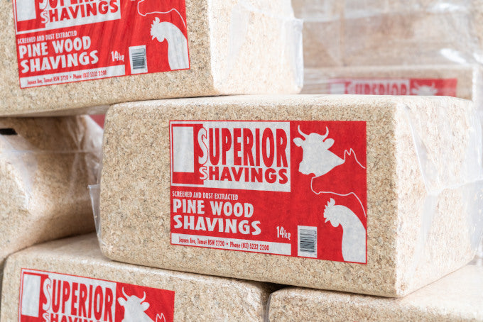 Superior Wood Shavings Animal Bedding Bale 14kg