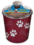 Loving Pets Bella Dog Bowl Treat Canister Merlot