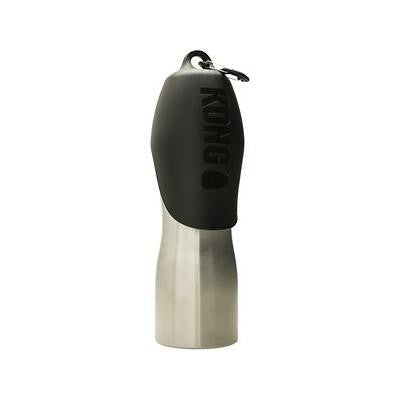 Kong H2o Stainless Steel Dog Travel Water Bottle 740ml Black