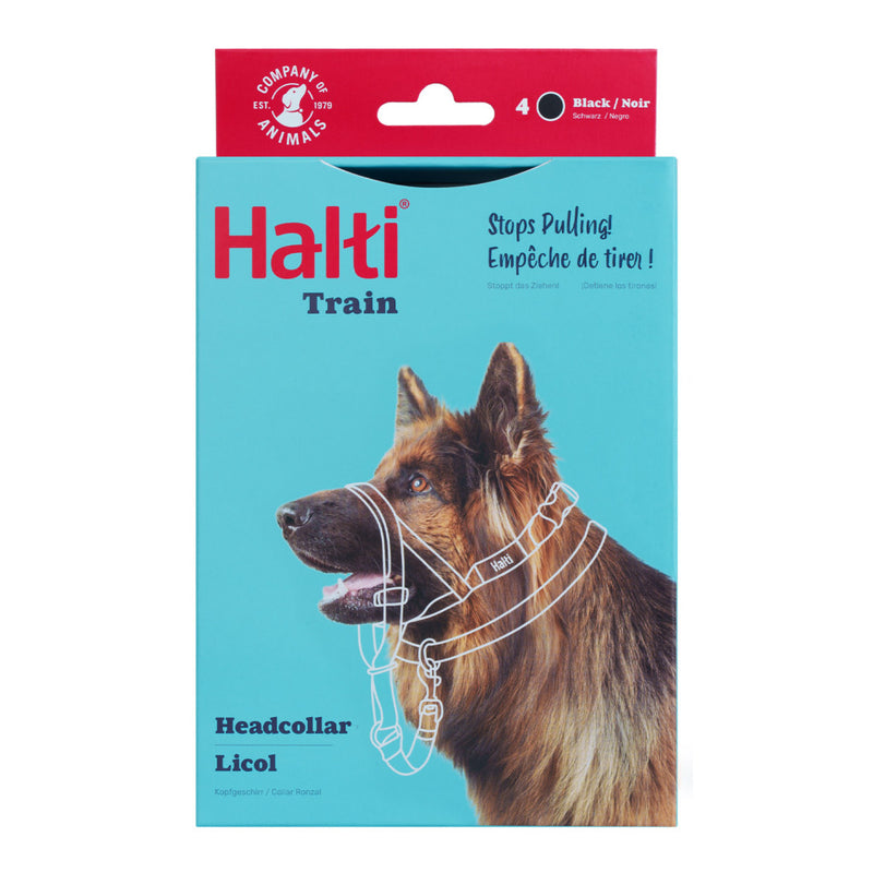 Halti Headcollar Black By Company Of Animal Size 4