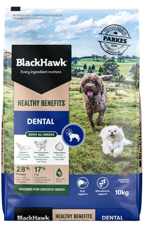 Black Hawk Healthy Benefits Adult Dental Dry Dog Food 10kg