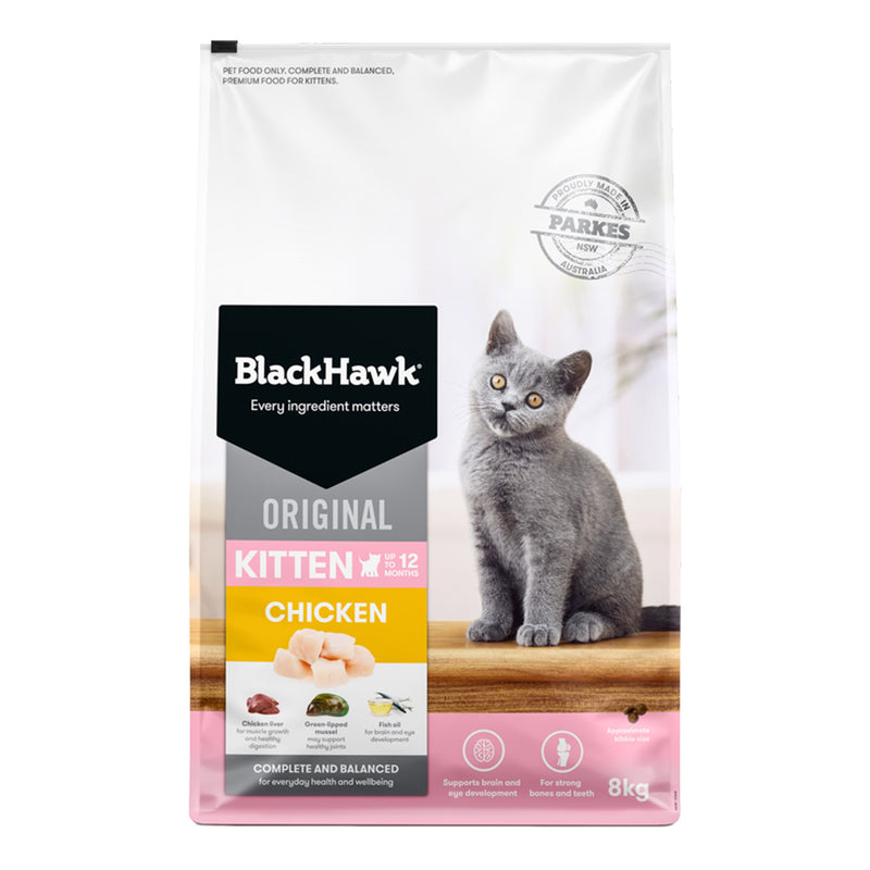Black Hawk Cat Food Kitten Chicken 8kg