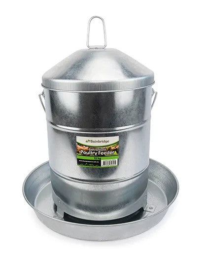 Bainbridge Galvanised Poultry Feeder - 12 Kg