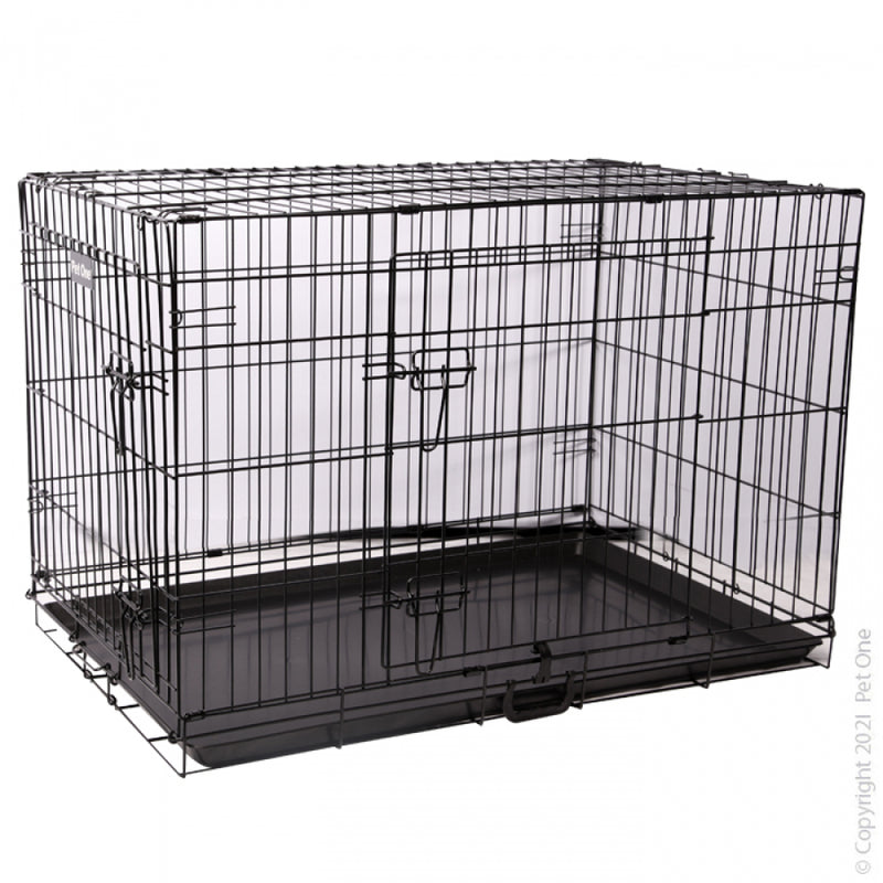 Pet One Collapsible Dog Crate Cage D30 76l X 46w X 52cm H