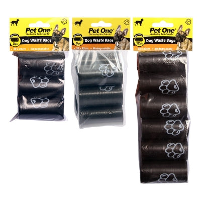 Pet One Doggy Waste Poo Bags 20pcs/roll 6 Pk