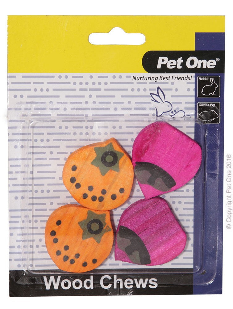 Pet One Small Animal Wood Chews 4pk