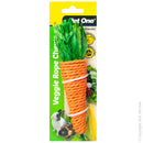 Pet One Small Animal Veggie Straw Chew Carrot Large 17cm