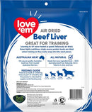 Love Em Air Dried Beef Liver Dog Training Treats 500g