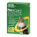 Nexgard Spectra For Cats 2.5-7.5 Kg - Yellow 6 Pack