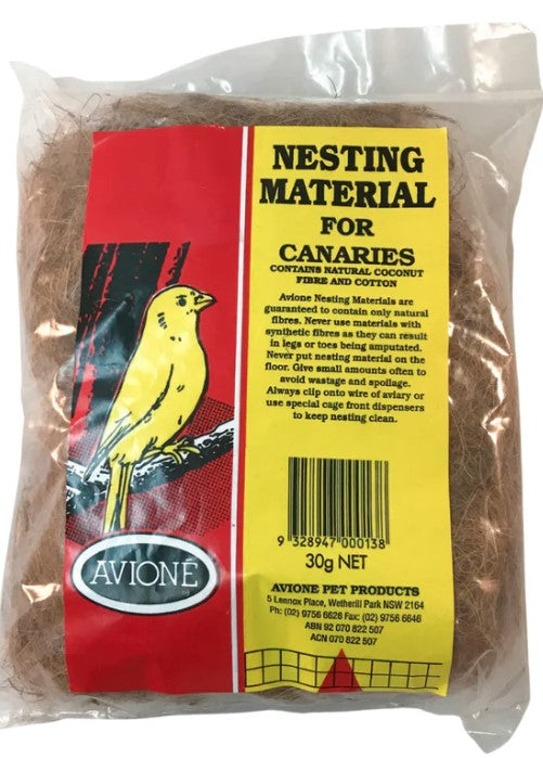 Avione Nesting Material For Canaries 30g