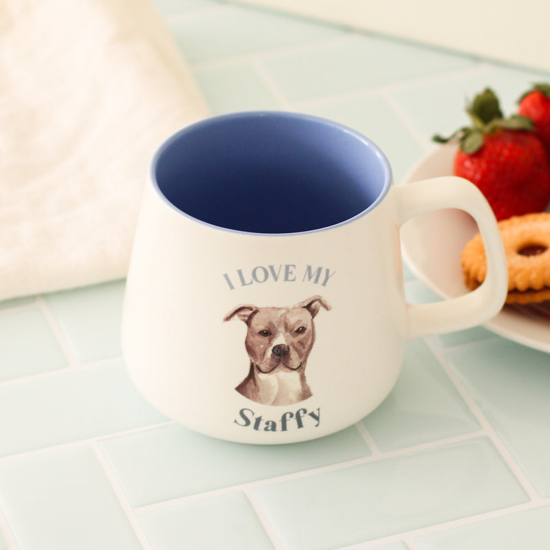 Splosh Ceramic Mug I Love My Staffy