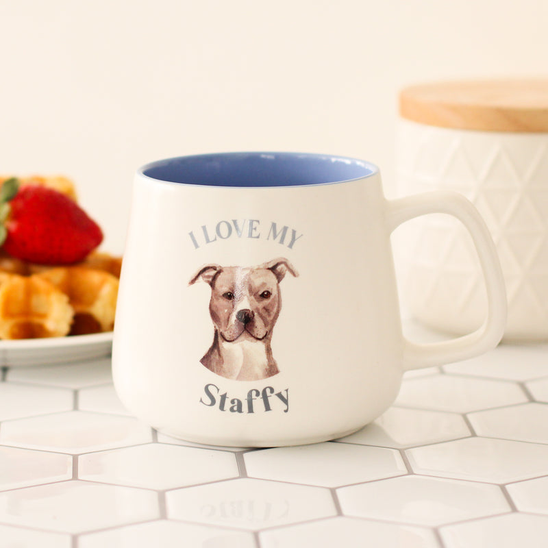 Splosh Ceramic Mug I Love My Staffy