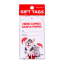 Splosh Christmas Gift Tags Set Of 6 Santa Paws