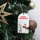 Splosh Christmas Gift Tags Set Of 6 Furry Bright