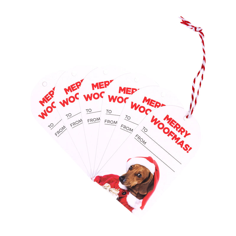 Splosh Christmas Gift Tags Set Of 6 Woofmas