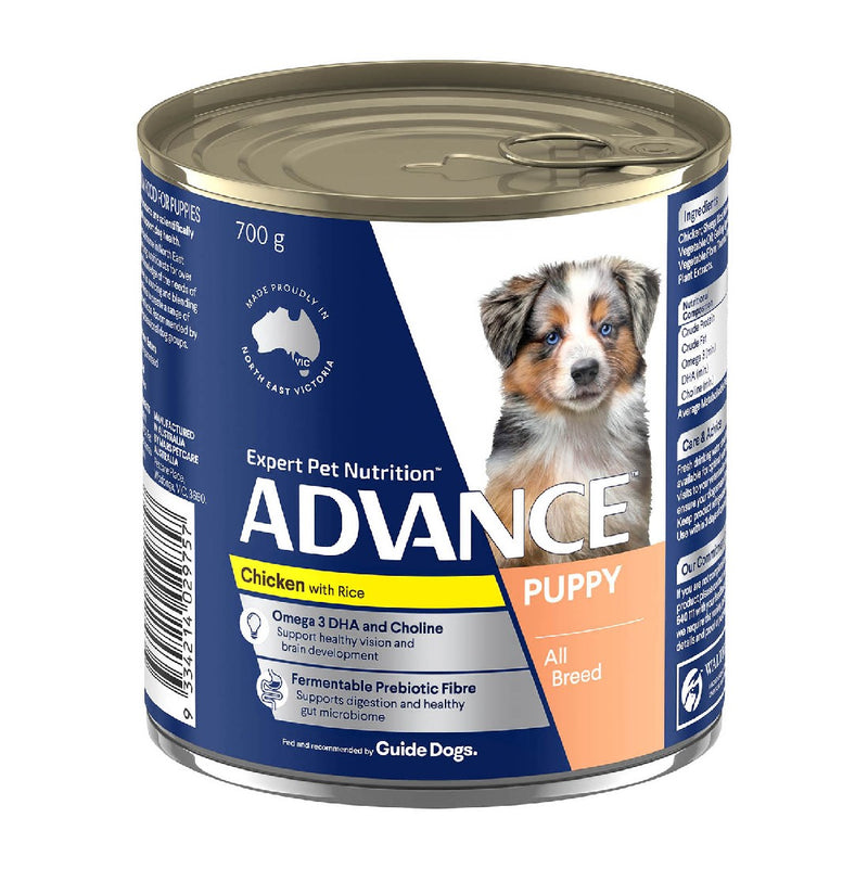 Advance Puppy Wet Food Cans Growth Chicken & Rice 700g
