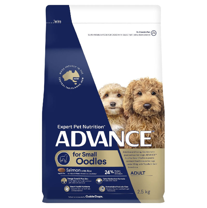 Advance Dog Food For Small Oodles Salmon And Rice 2.5kg