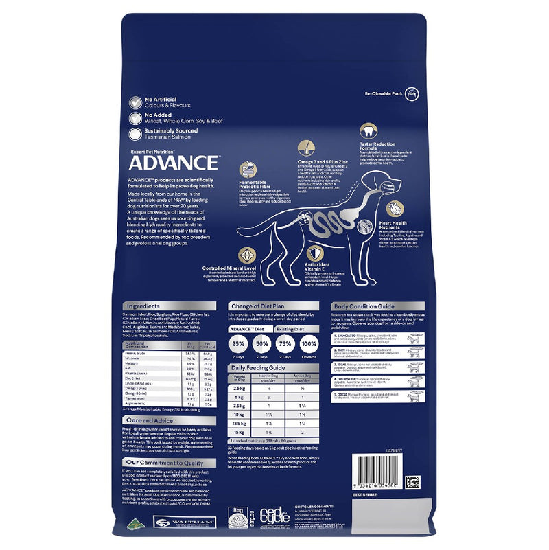 Advance Dog Food For Small Oodles Salmon And Rice 2.5kg