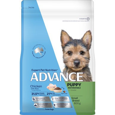 Advance Puppy Rehydratable Small Breed Chicken With Rice Dry Dog Food 800g Bag