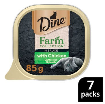 Dine Farm Collection With Chicken, Carrot & Spinach Cat Wet Food (85g X 7pk)