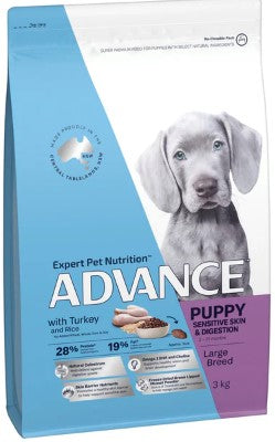 Advance Puppy Sensitive Large Breed Dog Food 3kg 