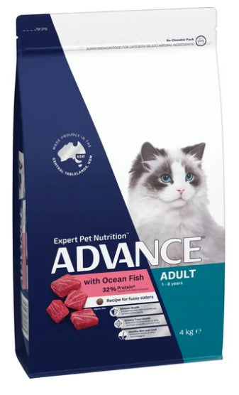 Advance Adult Cat Dry Food Ocean Fish 2kg 