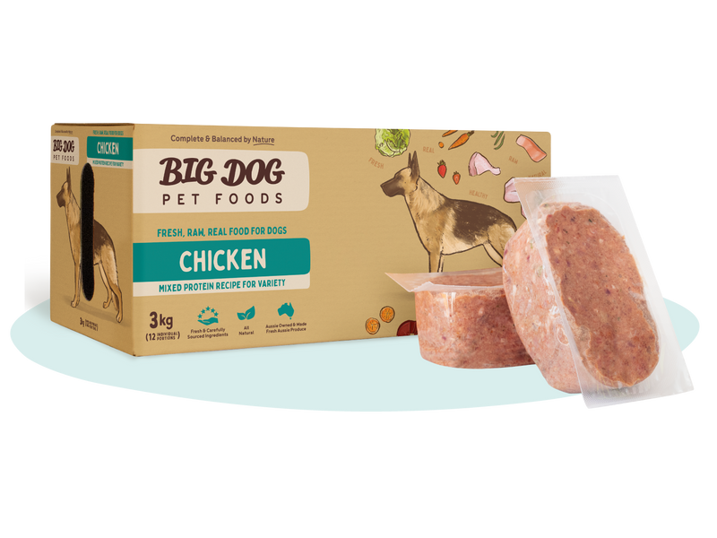 Big Dog Barf Chicken Raw Dog Food Frozen 3kg