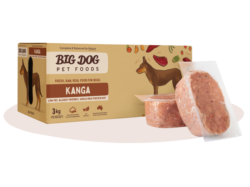 Big Dog Barf Kangaroo Raw Dog Food Frozen 3kg