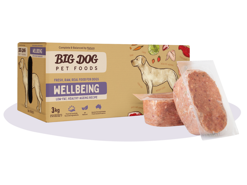 Big Dog Barf Wellbeing Raw Dog Food Frozen 3kg