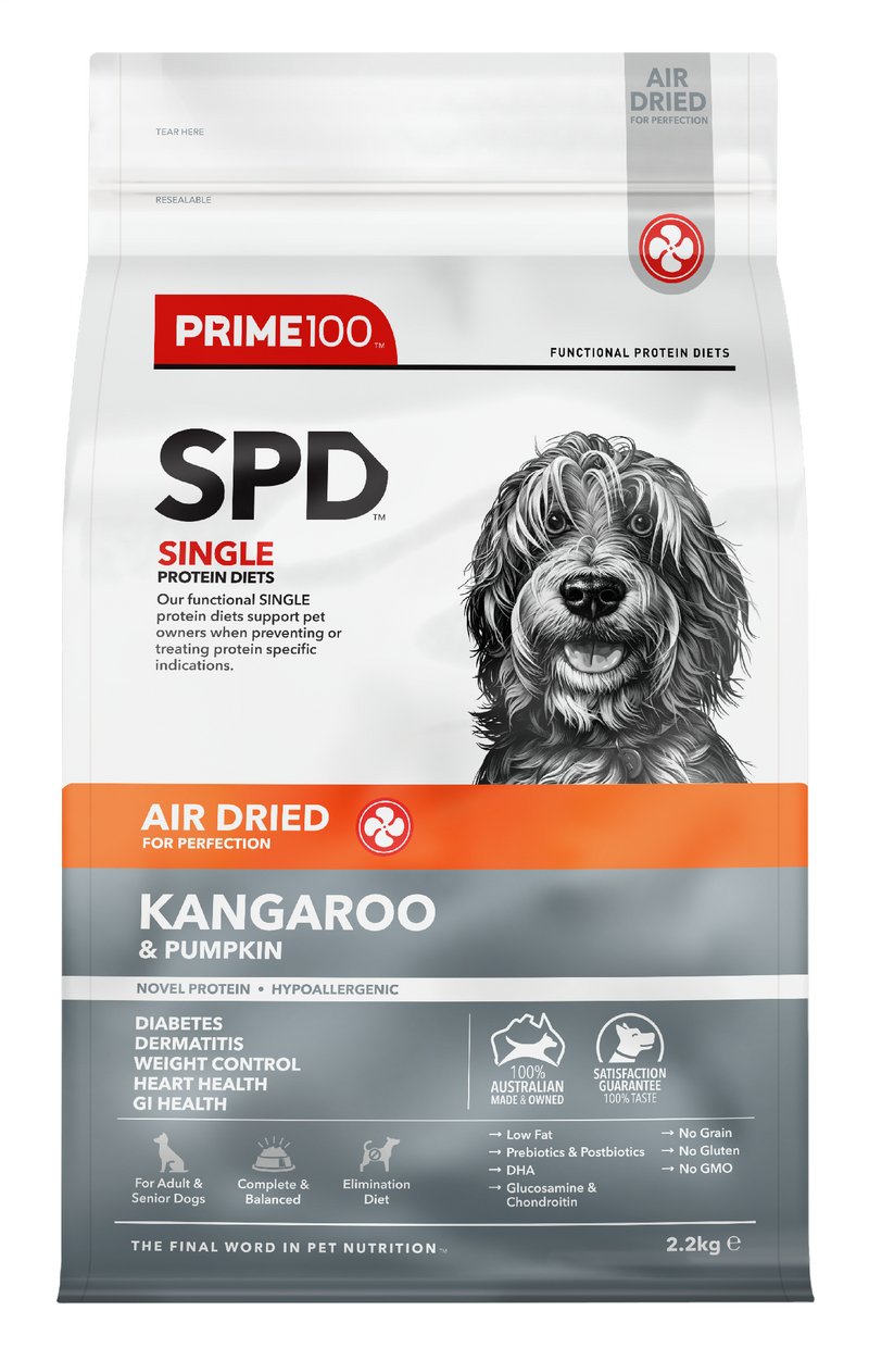 Prime 100 Spd™ Air Dried Kangaroo & Pumpkin 2.2kg