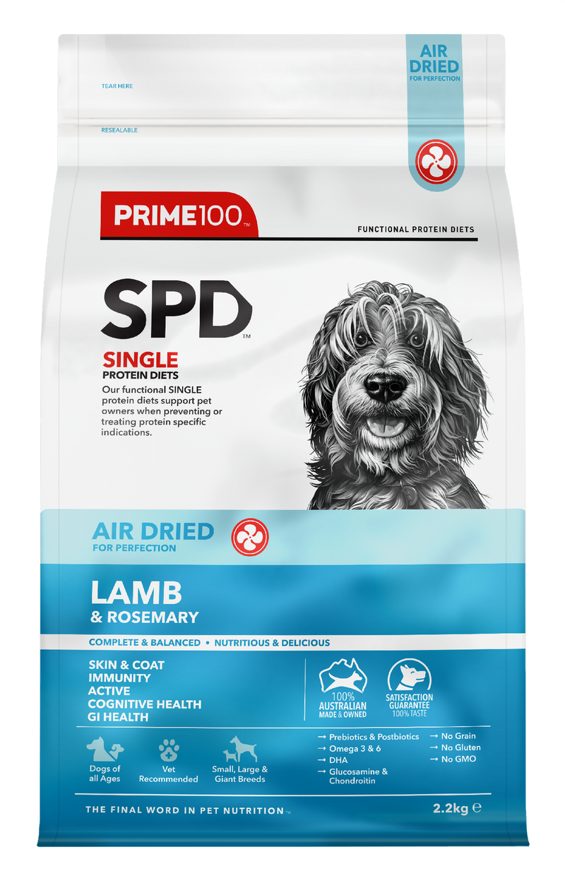 Prime 100 Spd™ Air Dried Lamb & Rosemary 2.2kg