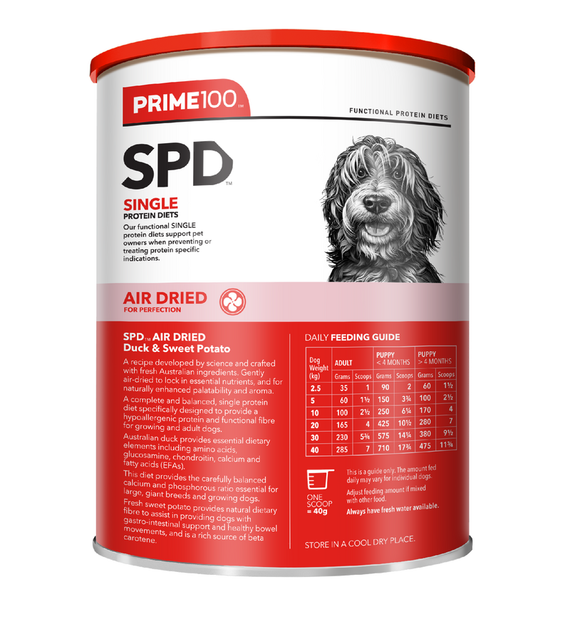 Prime 100 Spd™ Air Dried Duck & Sweet Potato 600g