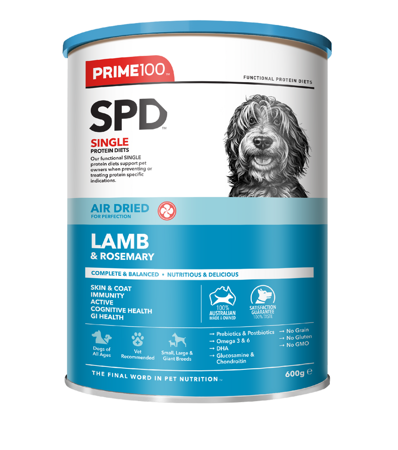 Prime 100 Spd™ Air Dried Lamb & Rosemary 600g