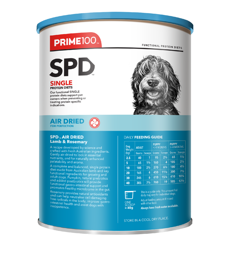 Prime 100 Spd™ Air Dried Lamb & Rosemary 600g