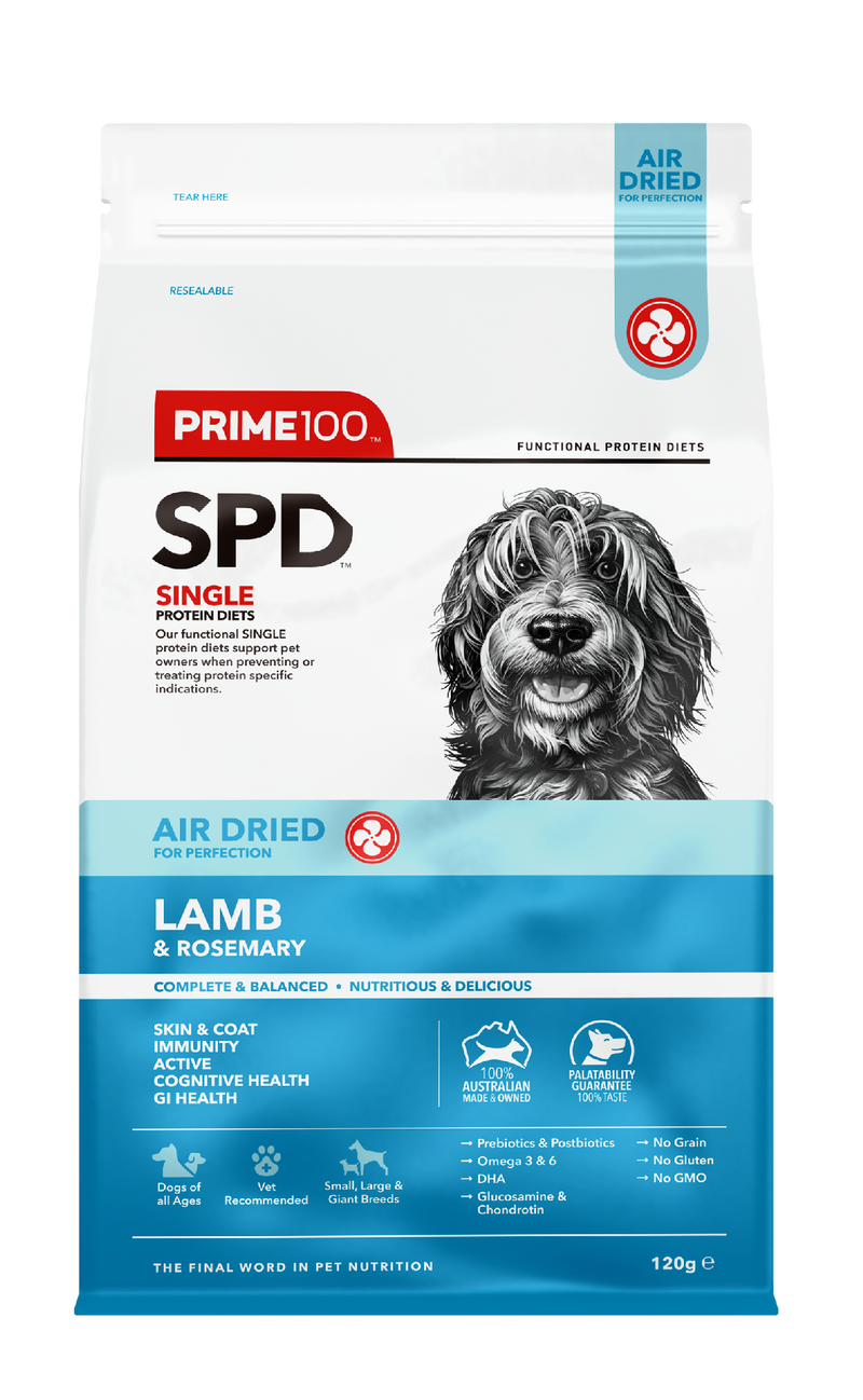 Prime 100 Spd™ Air Dried Lamb & Rosemary 120g