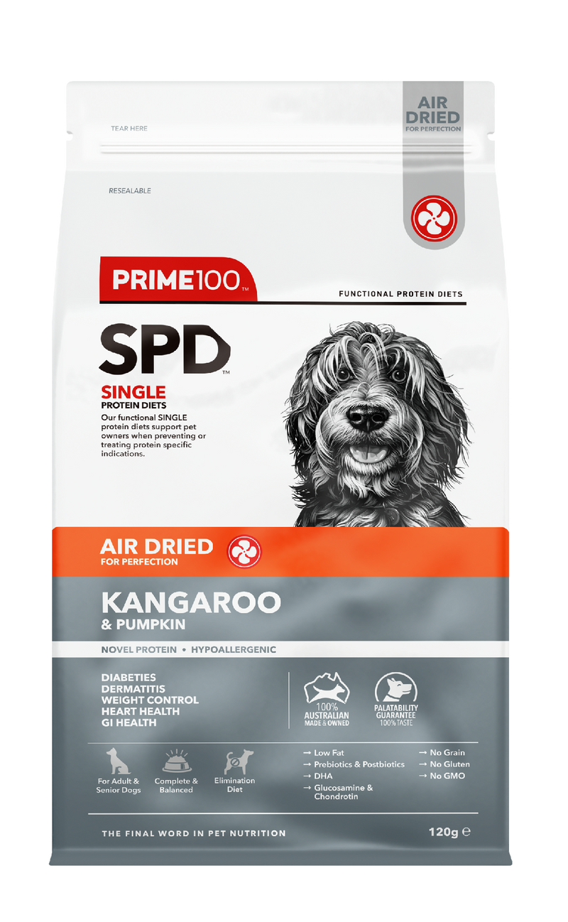 Prime 100 Spd™ Air Dried Kangaroo & Pumpkin 120g
