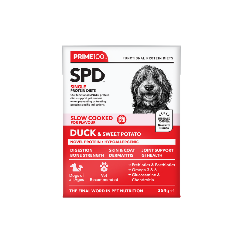 Prime 100 Spd™ Slow Cooked Duck & Sweet Potato 354g