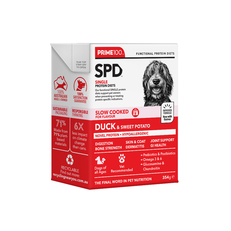 Prime 100 Spd™ Slow Cooked Duck & Sweet Potato 354g