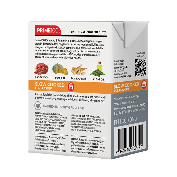 Prime 100 Spd™ Slow Cooked Kangaroo & Pumpkin 354g
