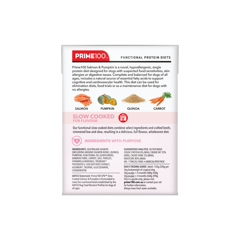 Prime 100 Spd™ Slow Cooked Salmon & Pumpkin 354g
